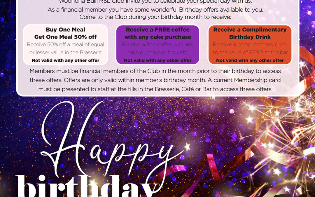 Member Birthday Offers