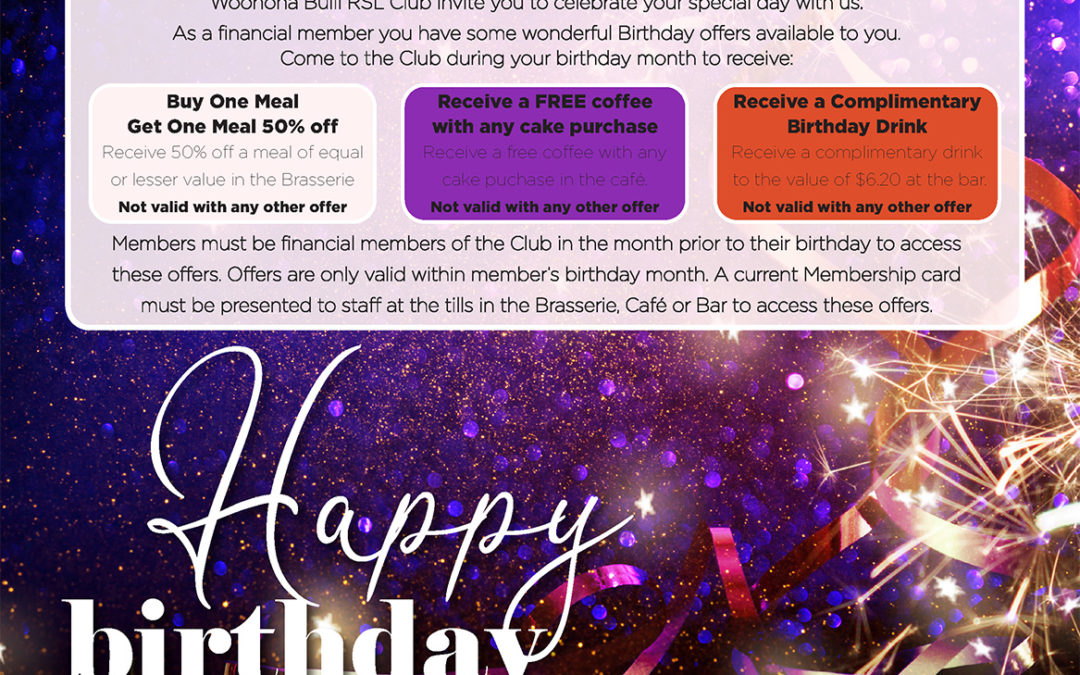 Member Birthday Offers