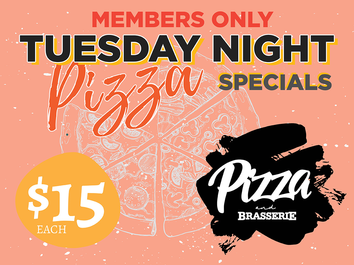 Tuesday Night $15 Pizza Special